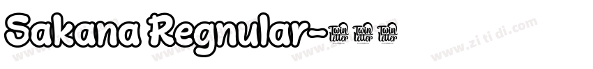 Sakana Regnular字体转换